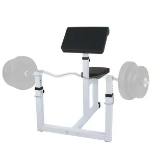 ZENY Adjustable Preacher Curl Bench Bicep Curl Weight Bench Max.550lbs Home Gym Fitness Equipment