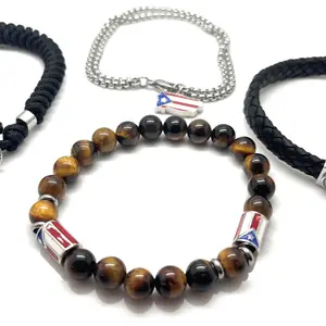 Puerto Rican Papiichulo heritage bracelets 4pcs set