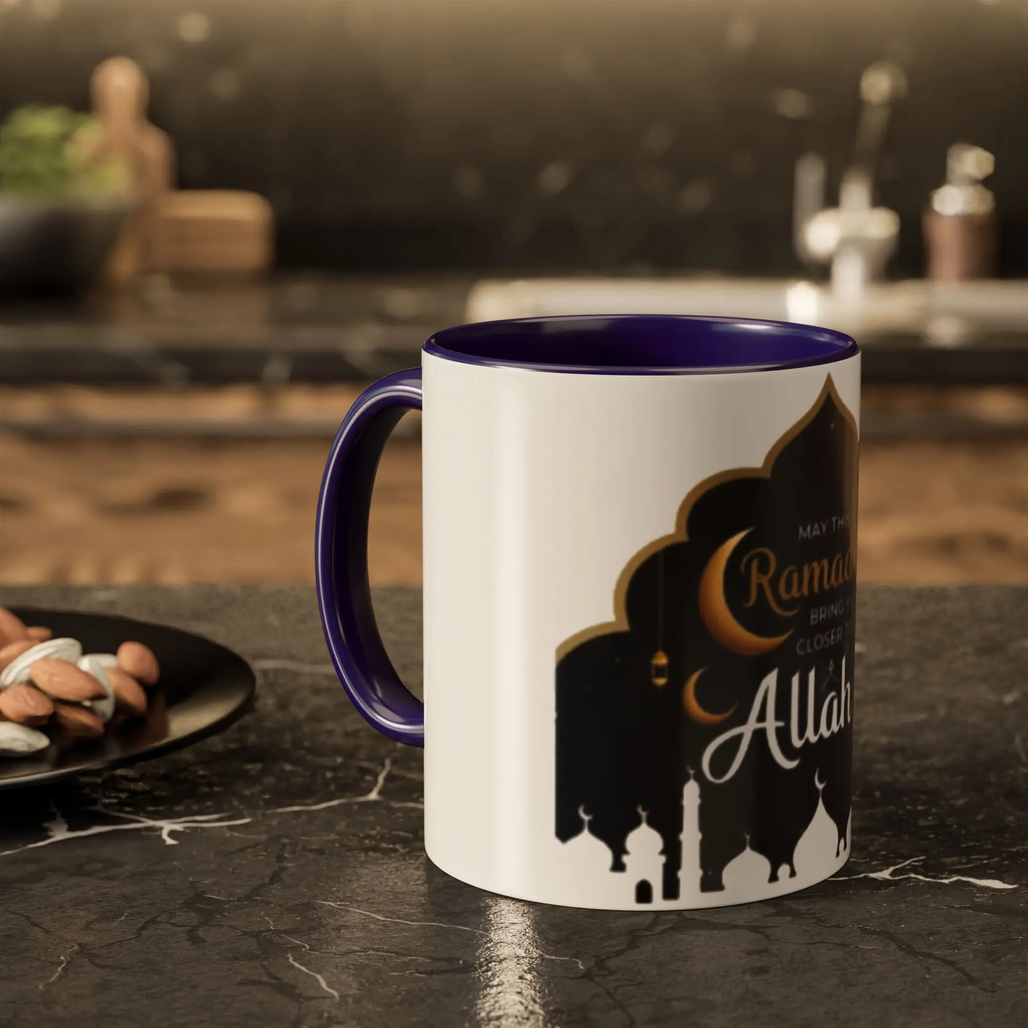 Ramadan Kareem Colorful Mugs, Islamic Holiday Gift, Eid Islamic Mug, Islamic Home Decor, Ramadan Coffee Cup, Islamic Kitchenware Ceramic Drinkware Reuse Tumbler Washable Reusable Glossy ceramic drinkware