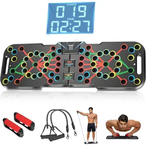 Push Up Board, with Automatic Count & Timer, 41 Push Up Bar,   Handles, Portable Home Workout Equipment, Push Up Strength  Equipment