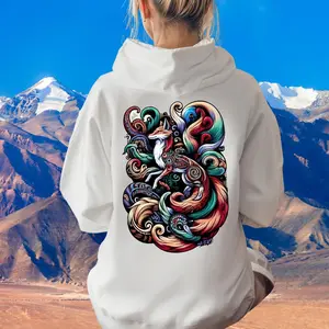 Forest Fox Hoodie, Nature Hoodie for Fox Lovers, Goblincore Fox Shirt, Fairycore Clothing Dark Cottagecore Spirit Animal Hoodie Folklore Fox