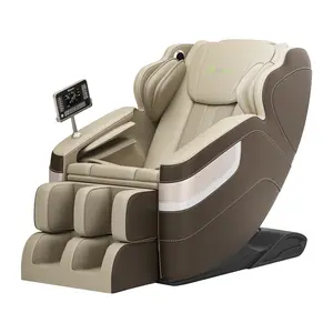Real Relax 2024 zero gravity full body massage chair lumbar heating foot massage bluetooth LCD display BS04 massage recliner