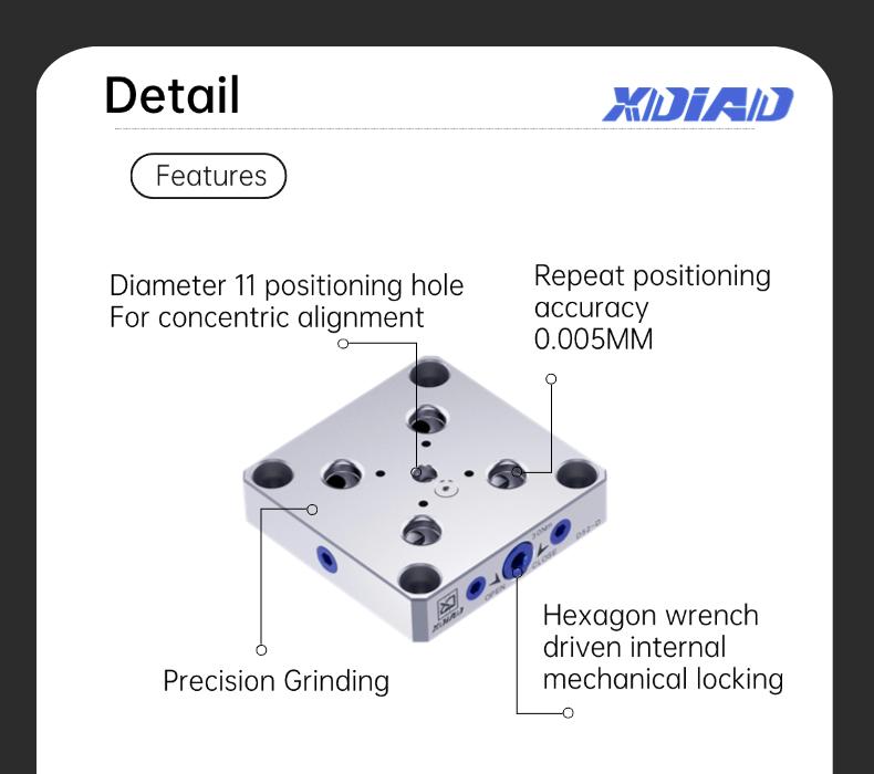 CNC zero point positioning chuck
