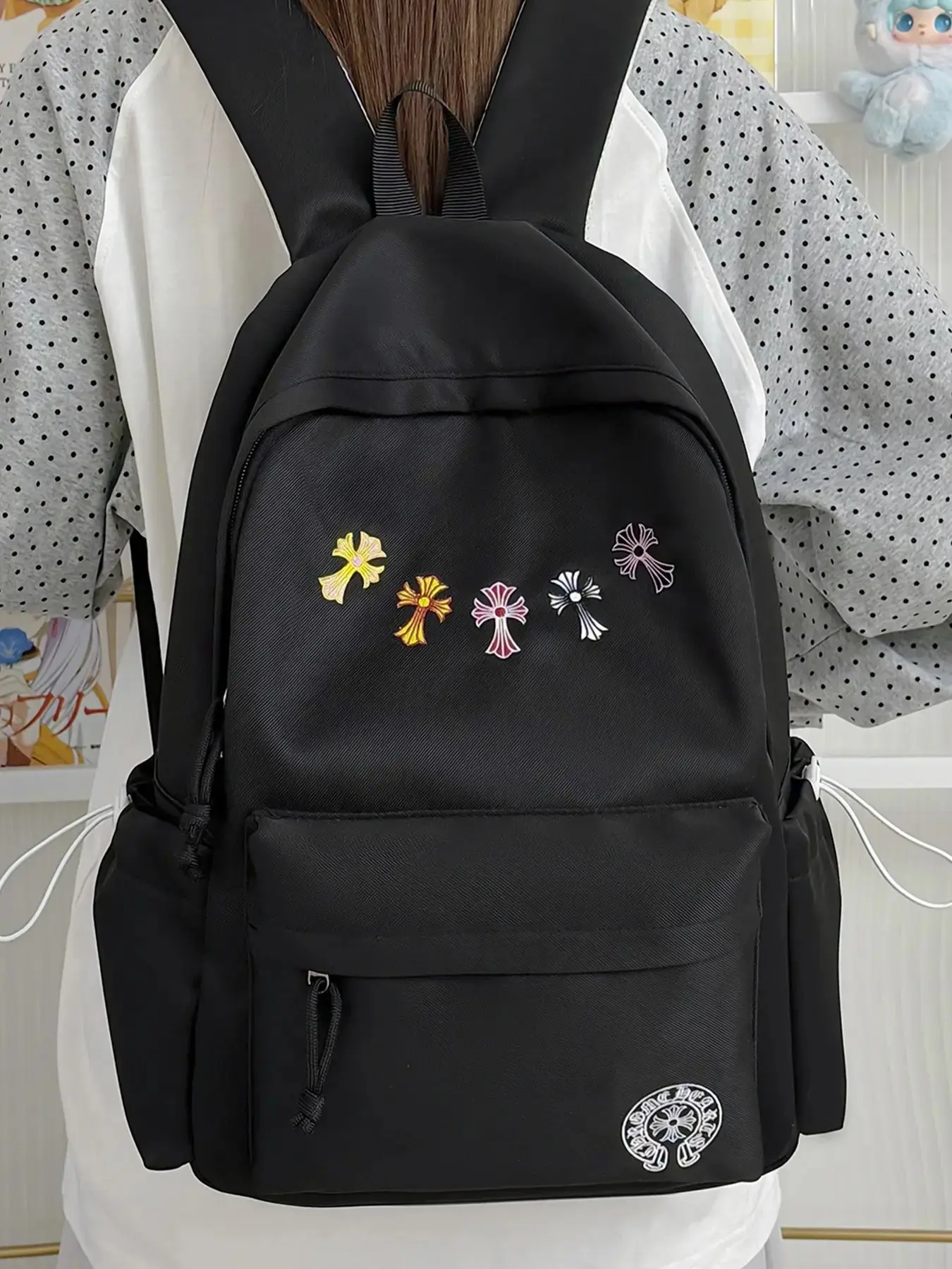 New Crossbody Backpack for Men and Women, Simple and Versatile Large Capacity School Bag, High School and University Student Backpack, College Backpacks