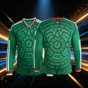 2026 Mexico Home Green Short Sleeve Soccer Jersey Fans