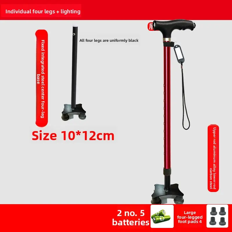 Red four-corner fixed light