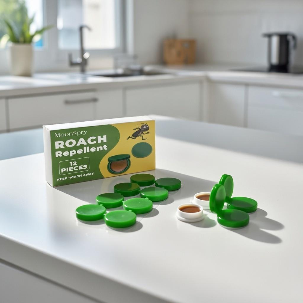 MoonSpry Powerful Roach Killer Kit  - Fast Acting Cockroach Gel Bait & Traps for Indoor Kitchen & Home, Professional Infestation Treatment