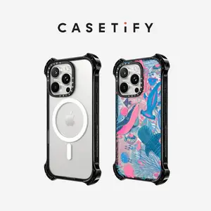CASETiFY Bounce Case for iPhone 16/15/14 Series [6X Military Grade Drop Tested / 21.3ft Drop Protection / Compatible with MagSafe] - Black