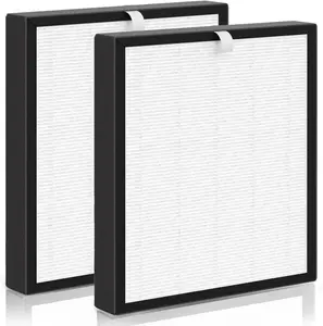ToLife TZ-K2 True HEPA Filter Replacement, Compatible with TZ-K2 Air Purifier, 3-in-1 HEPA High-Efficiency Activated Carbon Filter, 2 Pack