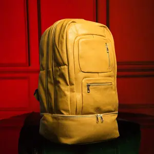 Yellow Leather Patented Carry-On Backpack (Only 300 Made)