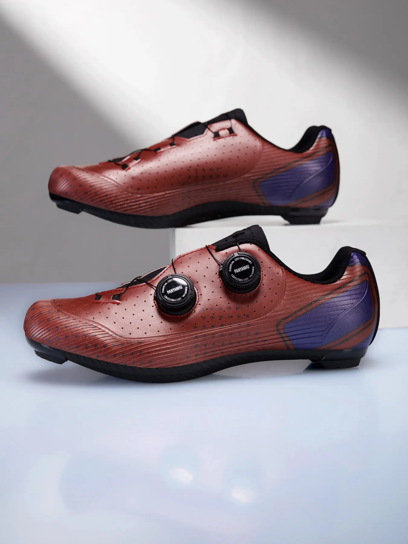 Unisex Cycling Shoes, Road Bike Bottom, Quick Lock Buckles, Breathable Pores, Lightweight, Sporty Style, All Seasons