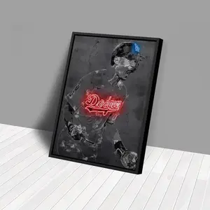 [ SPORT POSTER- UNFRAMED POSTER] Trea Turner Poster Los Angeles Dodgers Hand Made Poster Print Kids Wall Art Man Cave Gift Home Decor