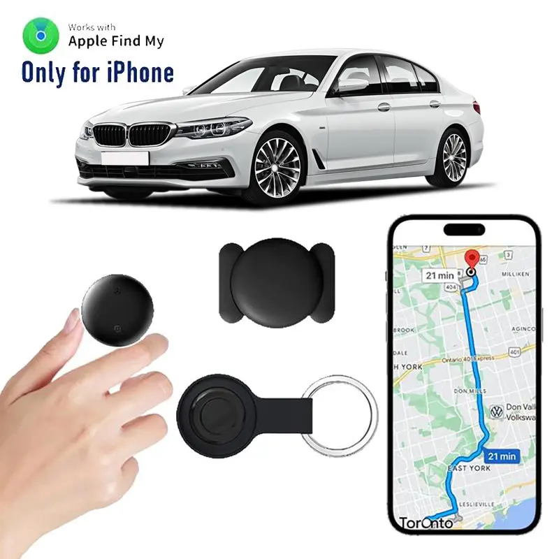 Mother's Day Gift GPS Tracker for Car,Mini Trackers Device with Weatherproof Magnetic Case-No Monthly Fee-Best Hidden GPS Trackers,Anti-lost Device,Works with Apple Find My (iOS Only)