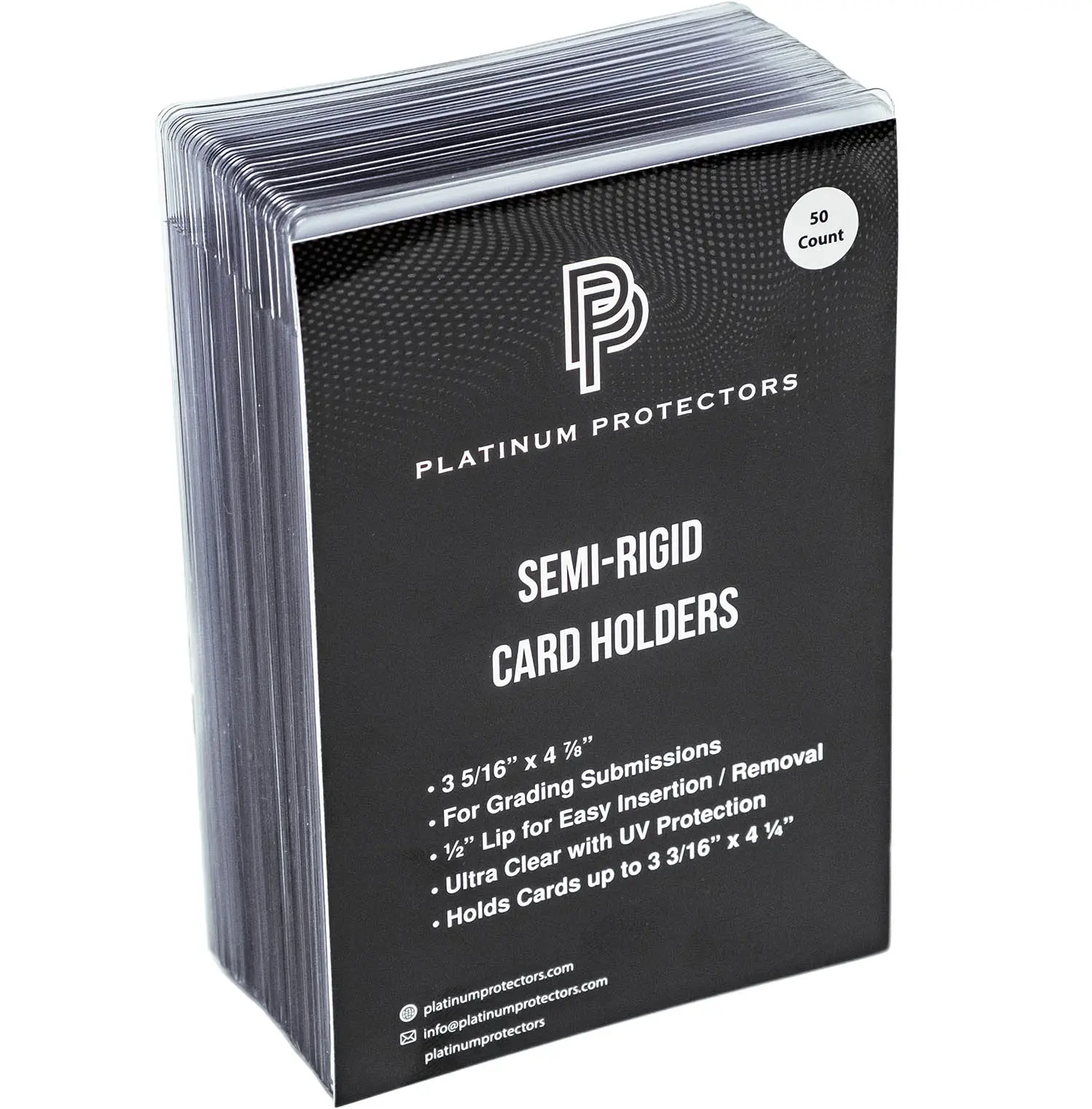 Platinum Protectors Large Semi-Rigid Card Holders for Graded Card  Submissions - TikTok Shop