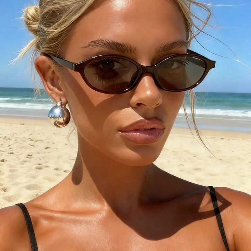 Women's Leopard Pattern Sunglasses, Trendy Casual Oval Frame for Everyday Use, Fashion Accessories for Outdoor Activities, Classic Oval Sunglasses, Summer Sunglasses, Stylish Glasses, Fashionable Frames Sunglasses, Trending Sunglasses