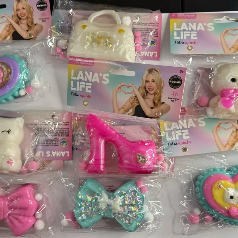 One random Lana’s Life Taba Squishy Toy, Sensory Stuff Fidgets Squishies, includes Roblox DLC