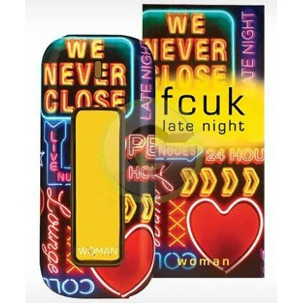 fcuk Women's Eau de Toilette, Late Night Jasmine Rose & Mandarin Mix Floral Fruity Woody Fragrance, 3.3oz/3.4oz, New in Box - French Connection, Gifts For Women, Bottle Women's Fragrance, Fruit-Flavored Women's Fragrance