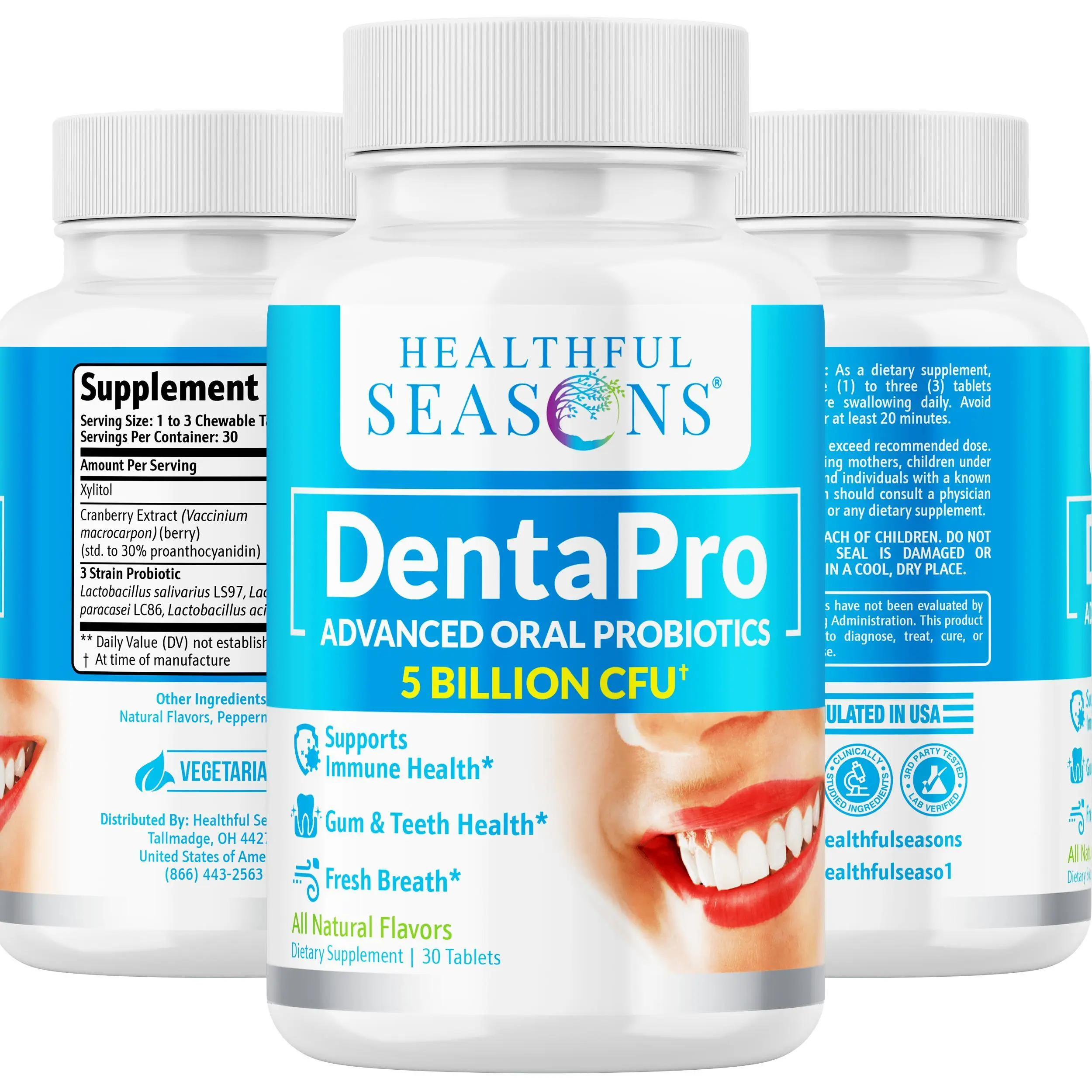DentaPro Probiotics pack of 3 | Healthy Teeth | Fresh Breath