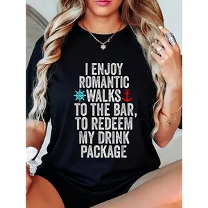 100% Cotton  Funny Cruise Shirts With Sayings For Men Women Drinking T-Shirt