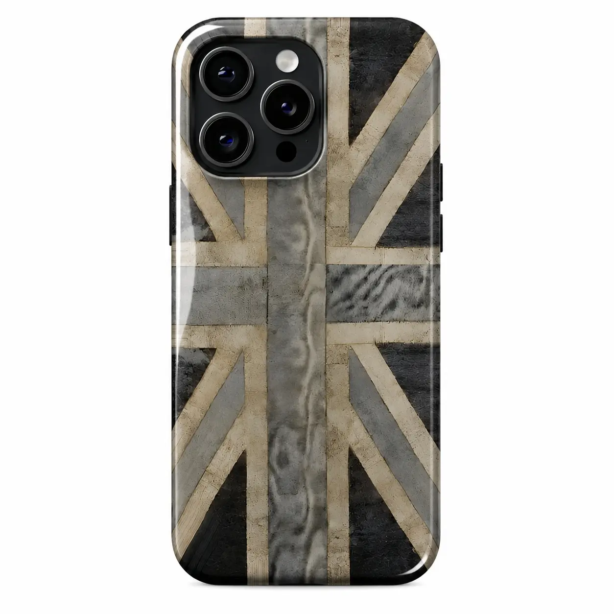 Vintage Union Jack Phone Case Retro Flag Cover for iPhone 17-11 & For Samsung Galaxy S25 S24 S23 Series-S22 Distressed Design Full Body Protection