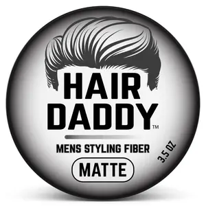 Hair Daddy All Day Clay - Styling Fiber For Men, Matte Hair Wax Product with Strong Hold, Zero Shine Hair Paste Men's Haircare Blend