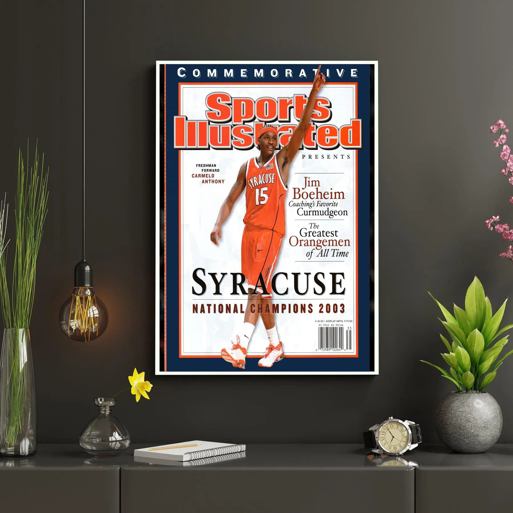 Syracuse University Carmelo Anthony, 2003 Ncaa National Sports Illustrated Cover - POSTER NO FRAME