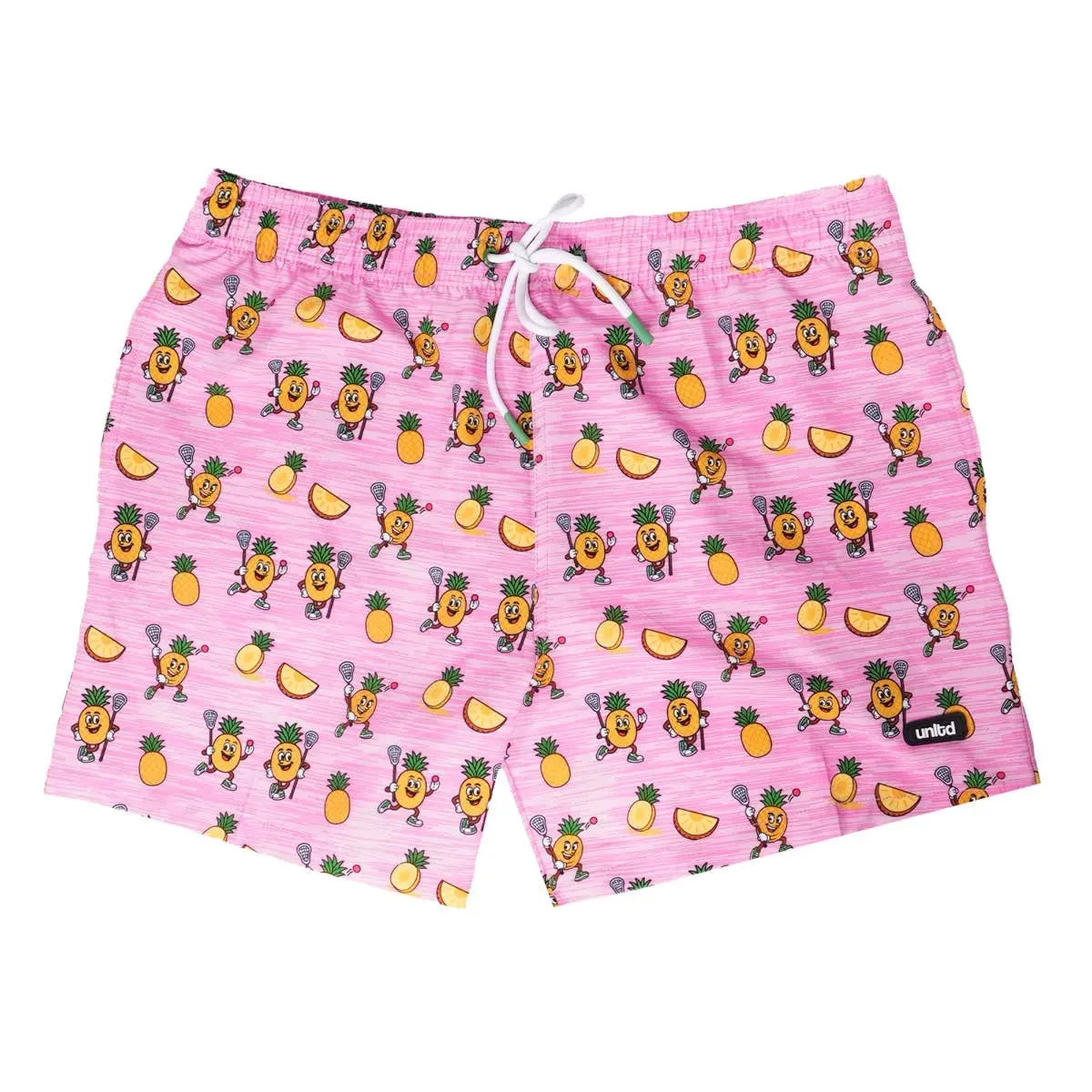 Pineapple Drip Swim Dodge Lacrosse Shorts
