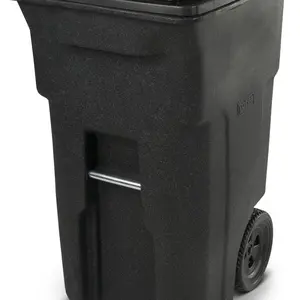 Residential Heavy Duty Two Wheeled Trash Can, Blackstone, 64 Gallon