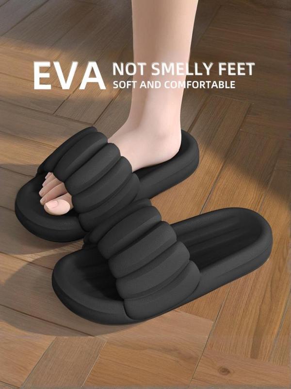 Women's Eva Flat Non-Slip Bath Slippers, Soft Indoor Outdoor Casual Shoes, Unisex Comfortable Home Footwear, Simple Style, Soft Sole Slippers, Lightweight Slippers