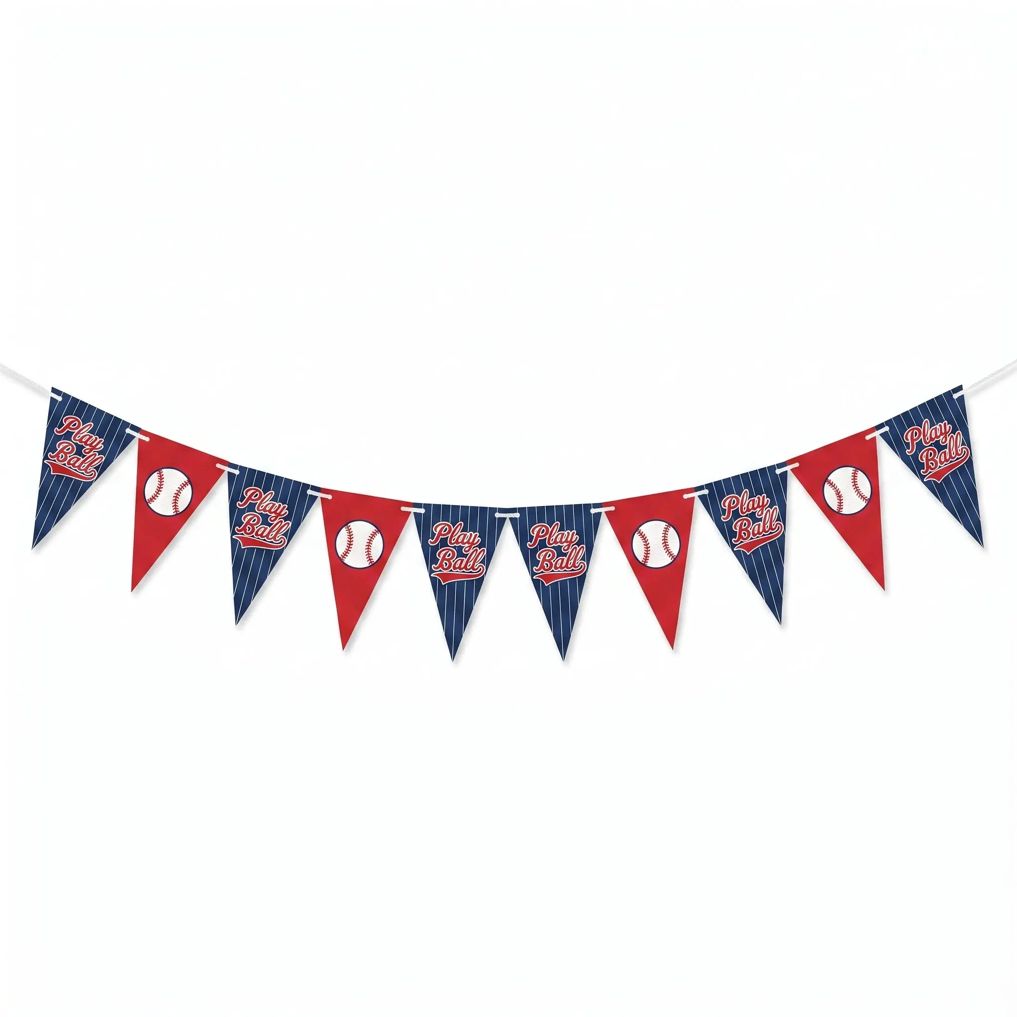Play Ball Baseball Pennant Banner