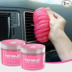 Cleaning Gel Car Putty Car Clean Putty Gel Auto Tools Car Interior Cleaner Car Cleaner Car Cleaning Slime Car Assecories Keyboard Cleaner Rose 2Pack
