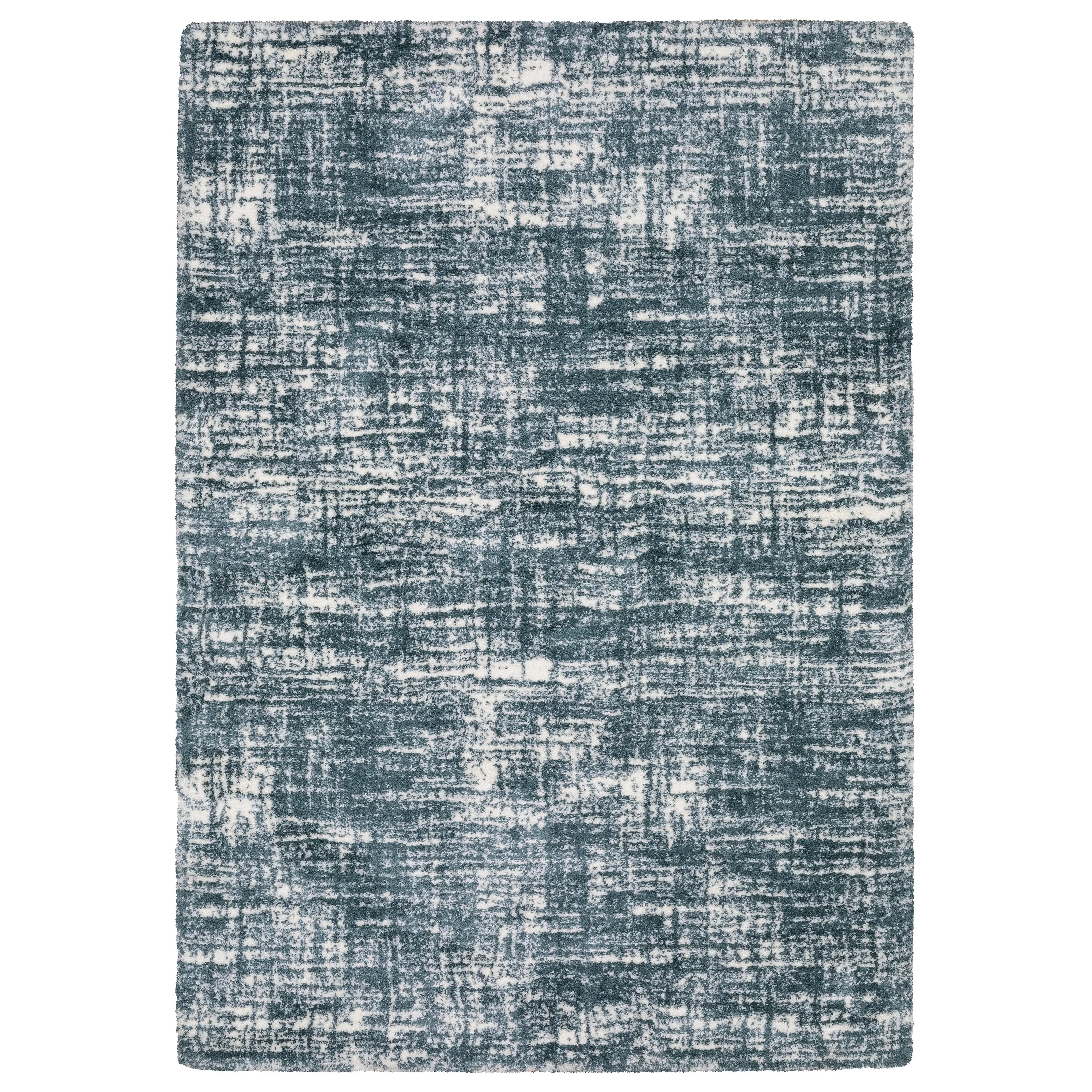 Oriental Weavers Galileo GAL08 Blue Ivory Industrial Machine Woven Rug