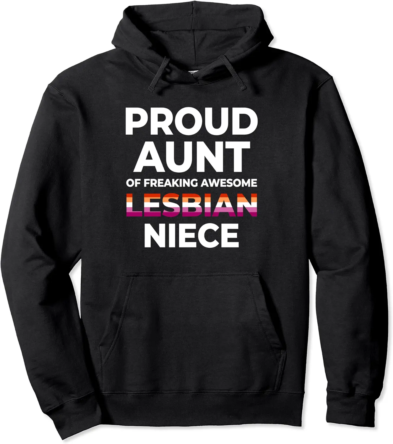 Proud aunt of freaking awesome lesbian niece, lesbian pride Pullover Hoodie - Ismaellc Shop 72B0B5VRNRKV