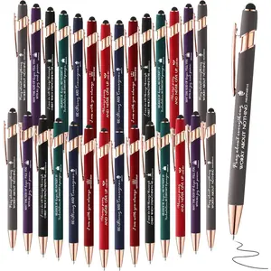 49 count  Verse Ballpoint Pens Christian Stylus Pen with Inspirational Quotes  Verse  Bulk for Touch Screens Women Men Pastor Halloween Church Sunday School Teacher