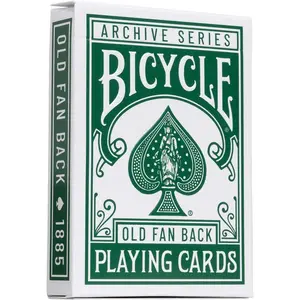 Bicycle Playing Cards Archive Series #1 - 1885 Old Fan Back Historical Deck with Gaff Card, Collectible for Enthusiasts