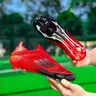 Men Women High-End Seamless Sports Football Shoes, Anti-Slip Durable Outdoor Lawn Football Boots Soccer Cleats, Super Grip Support, Fashionable Design