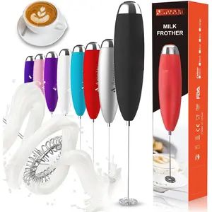 Electric Milk Frother Handheld, Frother Wand for Coffee,  Operated (Not included) Drink Mixer Matcha Whisk,  Maker for, Frappe Hot , Cappuccino, Lattes