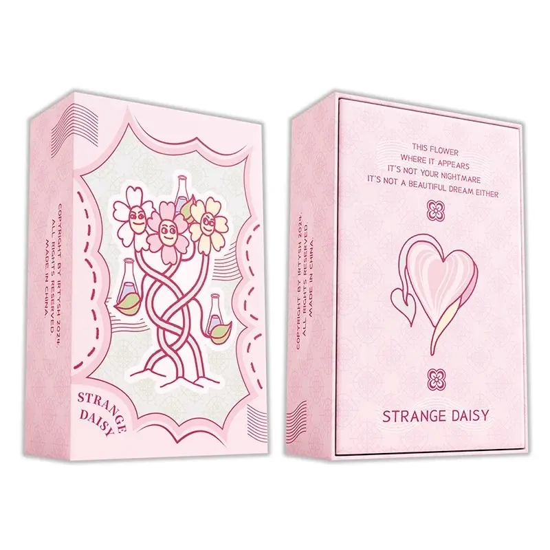 【Wohstudios】Ridiculous Flowers Standard Edition Quirky Simple Cute Drawing Style Tarot Cards, Copperplate Paper