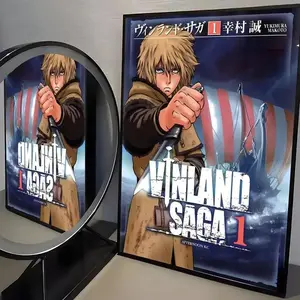 Vinland Saga Poster Nordic Anime Wall Art for Living Room Bedroom Dorm Setup Eco-Friendly Materials Waterproof UV-Protected Fade-Resistant High-Detail Colors - Illustrations