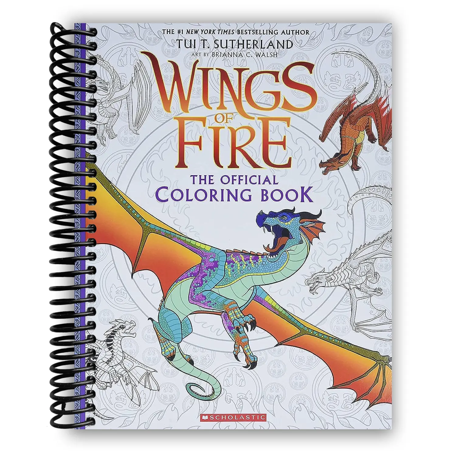 Official Wings of Fire Coloring Gift Book, Spiral-Bound Children's Activity Book