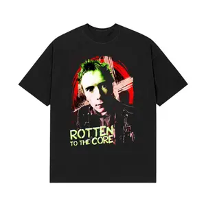 Sex Pistols John Lydon T-Shirt – Rotten to the Core Graphic Tee, Punk Rock Legend Shirt, Gift for Fans, shirts men, shirt women.