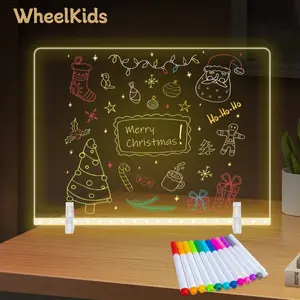 Upgraded LED Drawing Screen with Stand & Markers Great for Learning Drawing Writing & Decorating Rooms Enhances Creativity Imagination Educational Toy for Toddlers Kids  Pad Screen