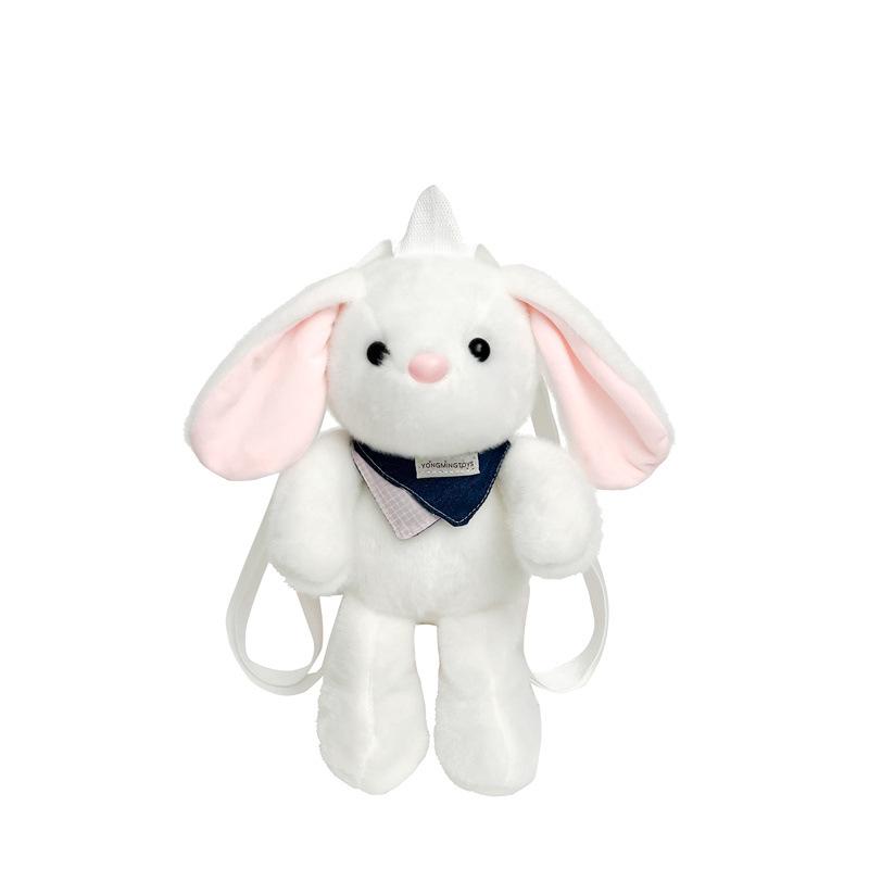 Cute Plush Animal Backpack Pillow 2-in-1 Soft Stuffed Toy Bag Kawaii Cartoon young person Gift