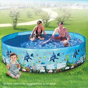 Inflatable Swimming Pool Large Capacity Blow Up Family Pool Multifunction Foldable Swim Ball Pool for Outdoor Indoor Playing Water Accessories