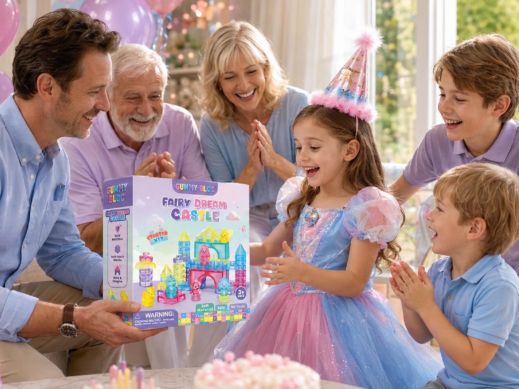 Jelly building block gift set for children