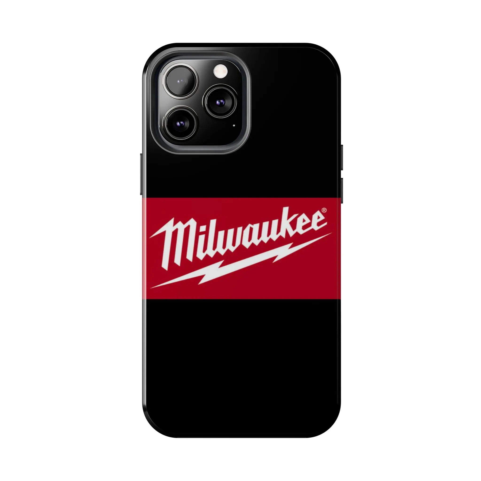 Milwaukee Vacuum Phone Case, Red Black Power Tool Design, Industrial Blue Collar Tough Protective Case for Tradesmen Mechanics, Compatible with iPhone 17 16 15 14 13 12 11 Pro Max Plus**
