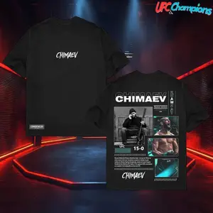 KHAMZAT CHIMAEV TEE, Borz UFC, MMA Graphic Tee, UFC MMA Shirt, Gym Wear, Gift for Fighters, Sports Apparel