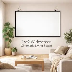 Wall-mounted projection screen for cars—no drilling required, high definition, suitable for daytime projection