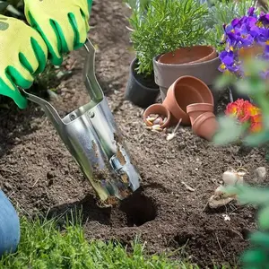 Stainless Steel Seedling Planting Tool Set, Handheld Heavy Duty Durable Planting Tool, Effortless Gardening Tool, Garden Tool for Planting, Gardening Supplies, Tool Kit