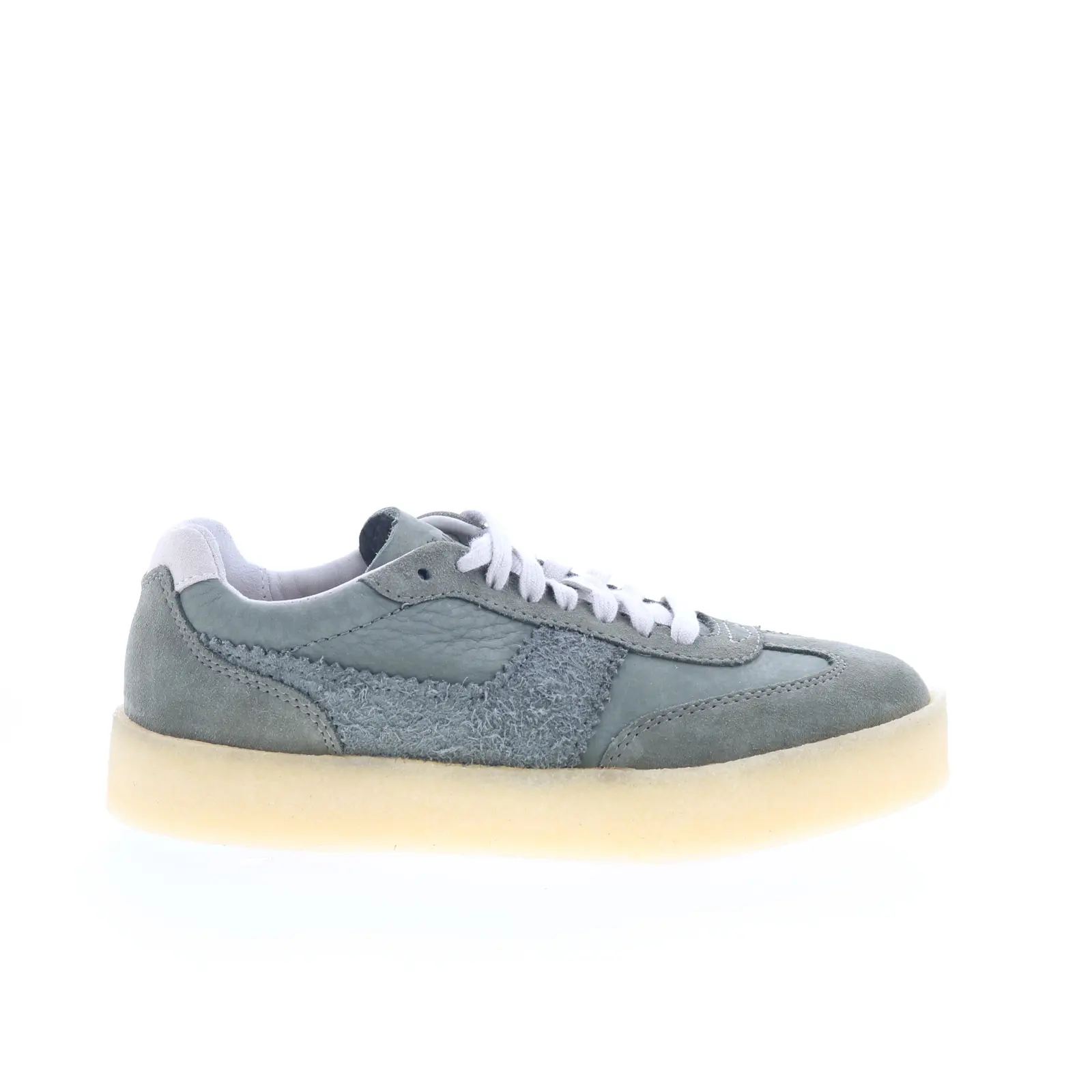 Clarks Tor 80 26178160 Womens Green Suede Lace Up Lifestyle Sneakers Shoes